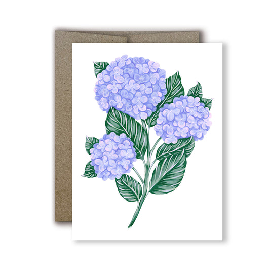 Hydrangea Art Greeting Card