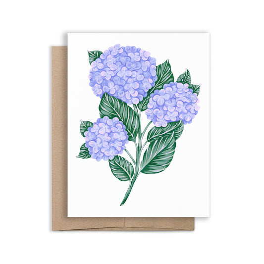 Hydrangea Art Greeting Card