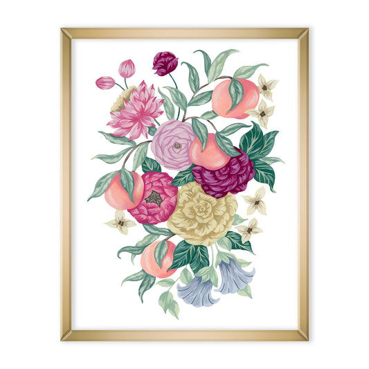 Mia Whittemore Peach Flower Art Print