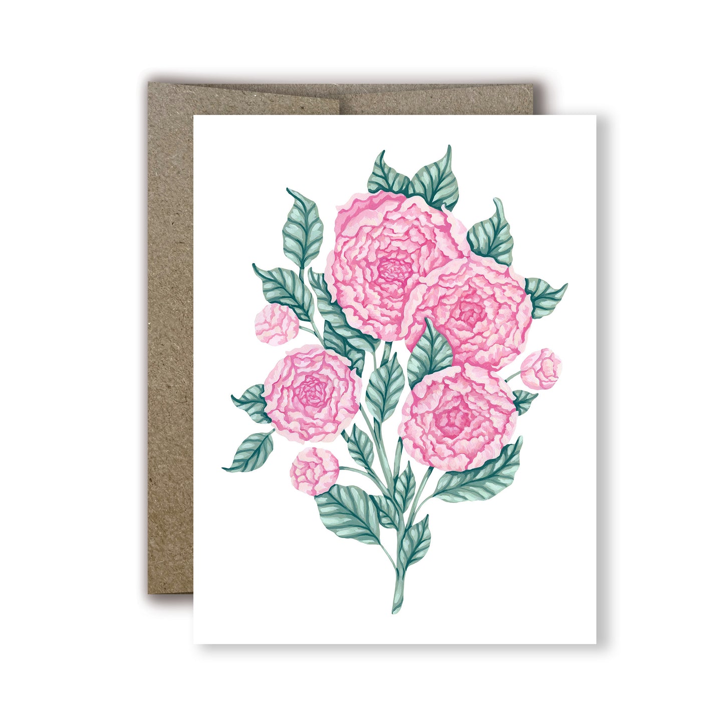 Mia Whittemore Peony Art Greeting Card