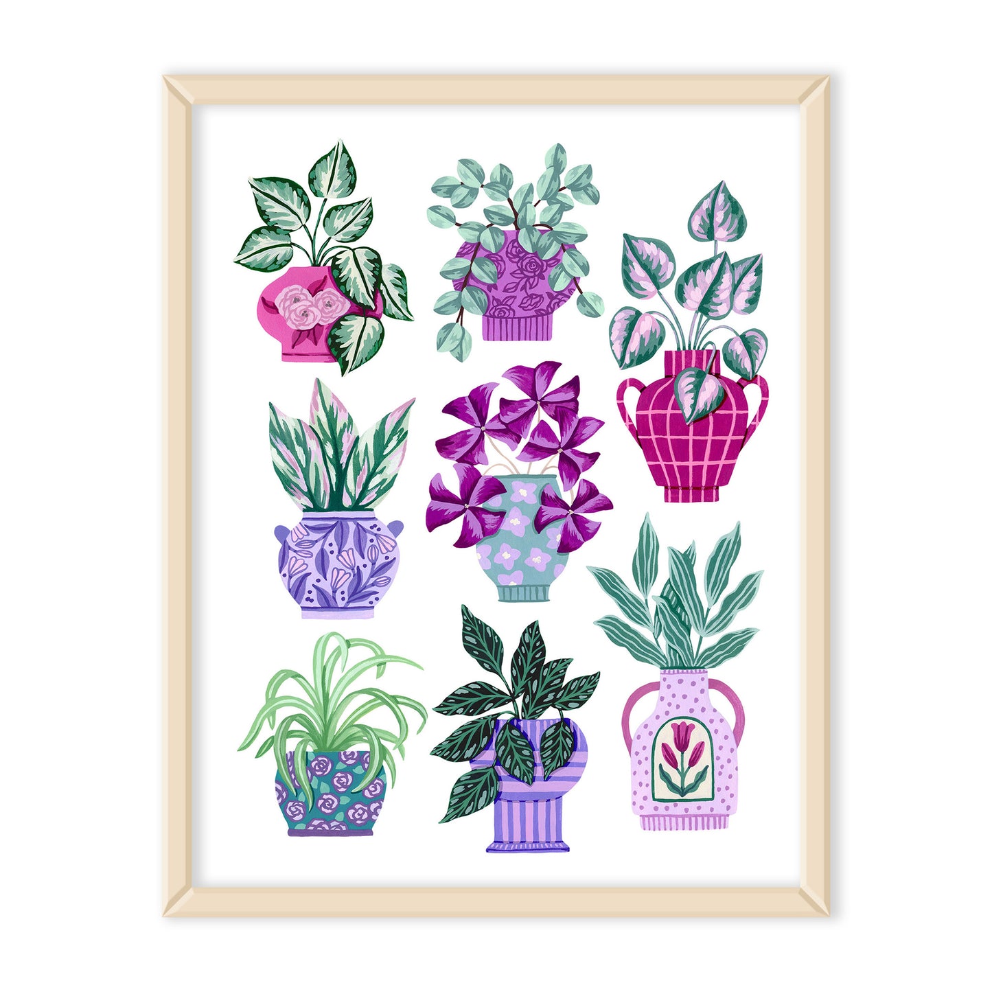 Violet Vase Collection Art Print