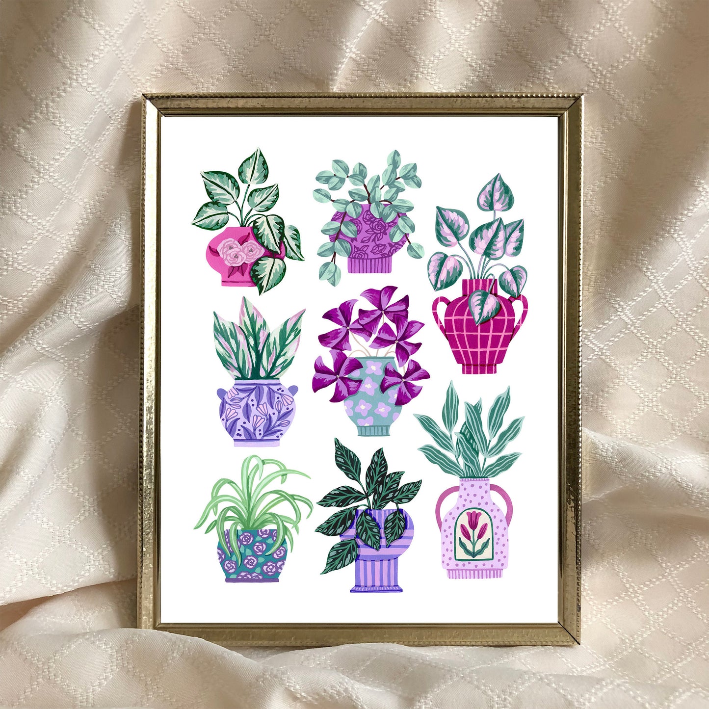 Violet Vase Collection Art Print