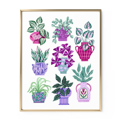 Violet Vase Collection Art Print