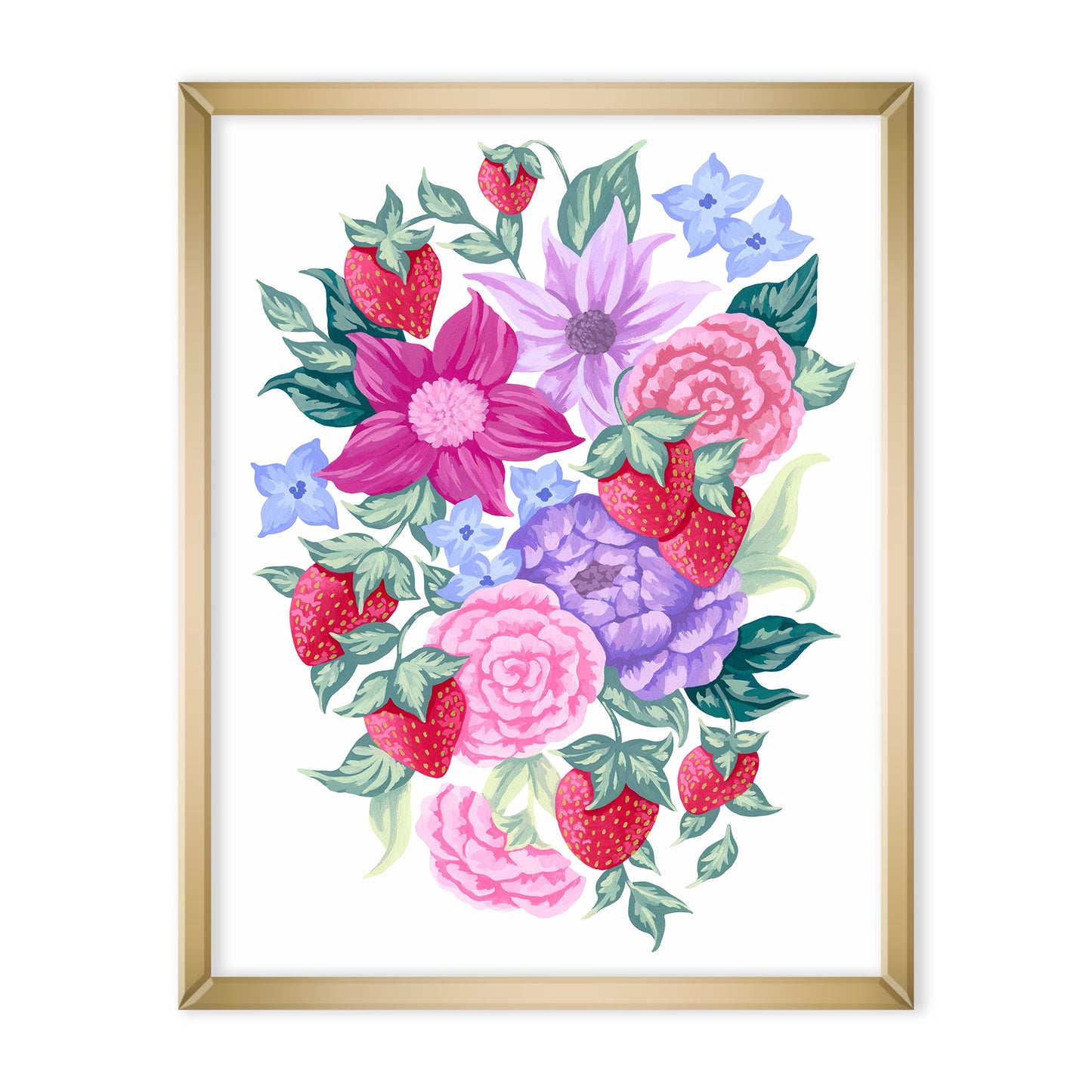 Strawberry Flower Art Print