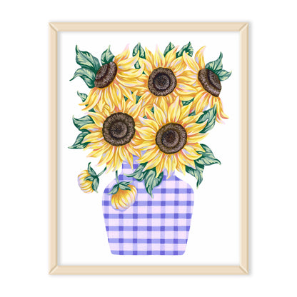 Sunflowers in Vase Art Print