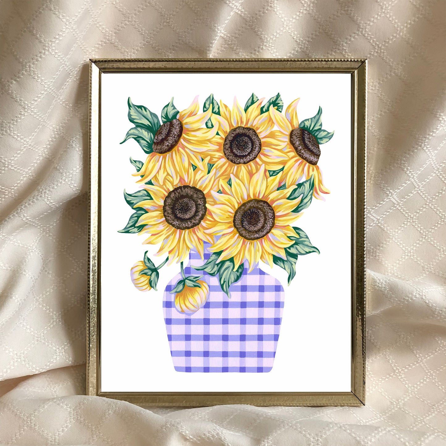 Sunflowers in Vase Art Print