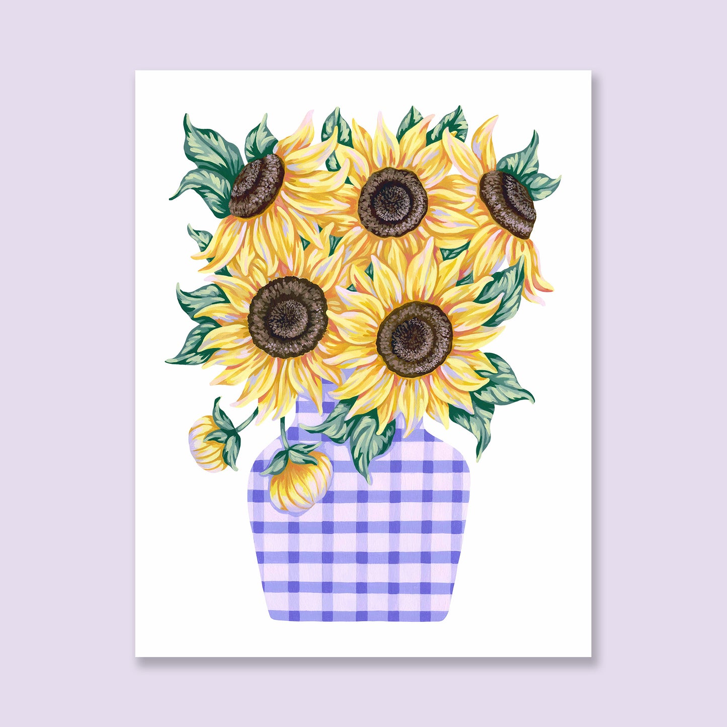 Sunflowers in Vase Art Print