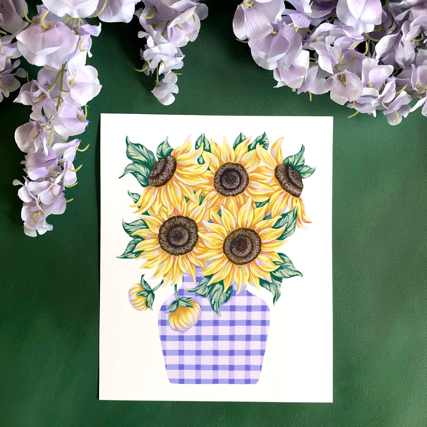 Sunflowers in Vase Art Print