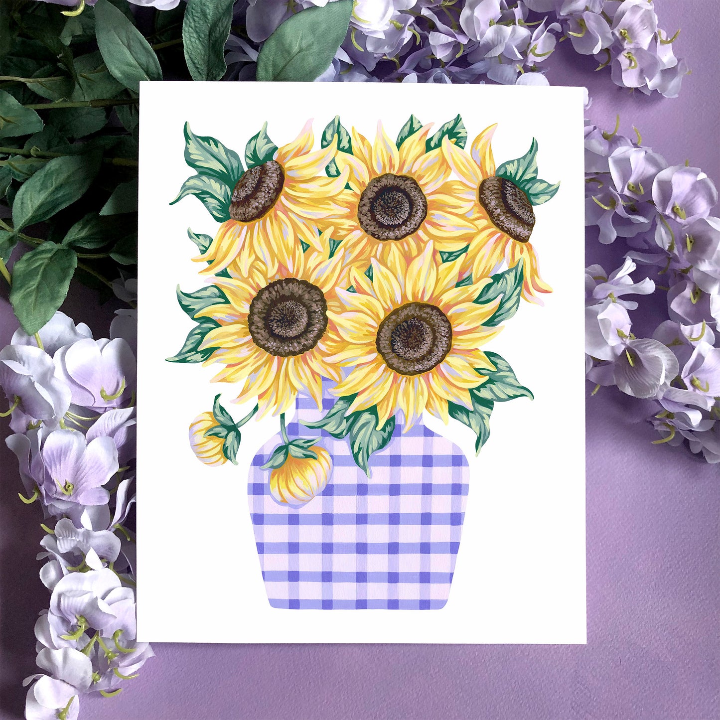 Sunflowers in Vase Art Print