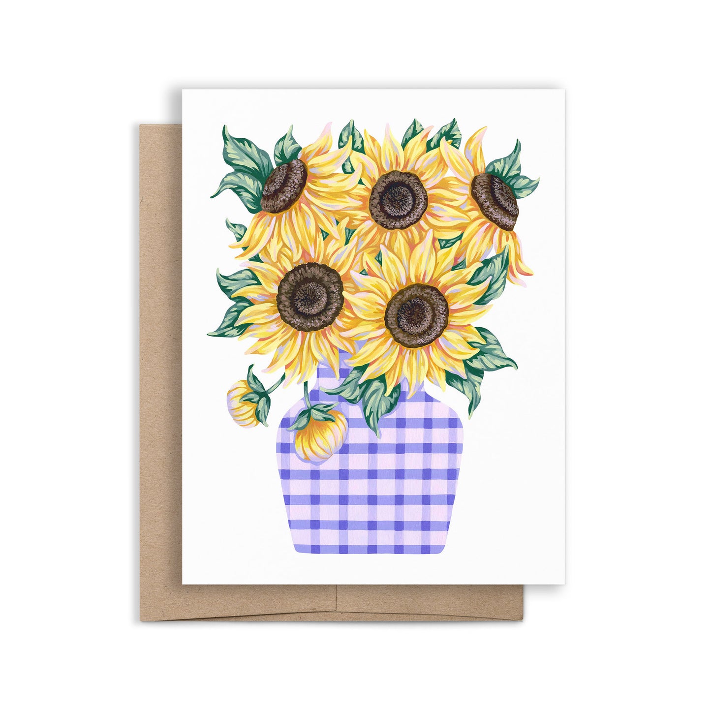 Sunflowers in Vase Greeting Card