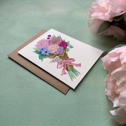 Thank You Bouquet Greeting Card