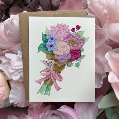 Thank You Bouquet Greeting Card