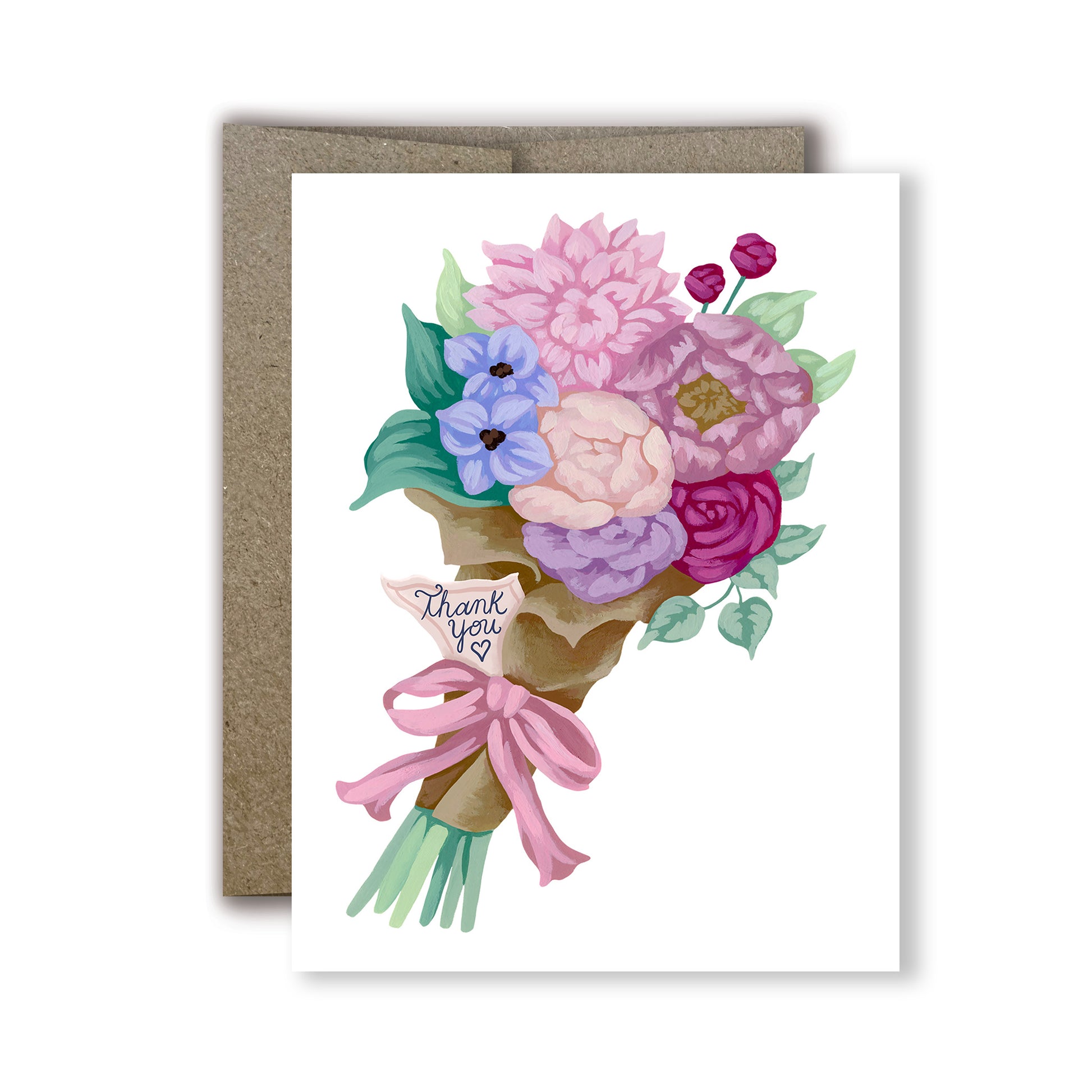Mia Whittemore Thank You Bouquet Greeting Card Main Image 1