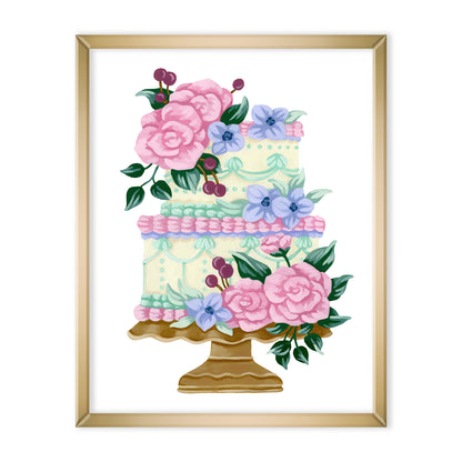 Pastel Vintage Cake Art Print