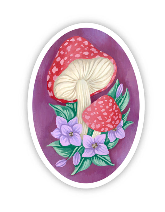 Mushroom Floral Sticker