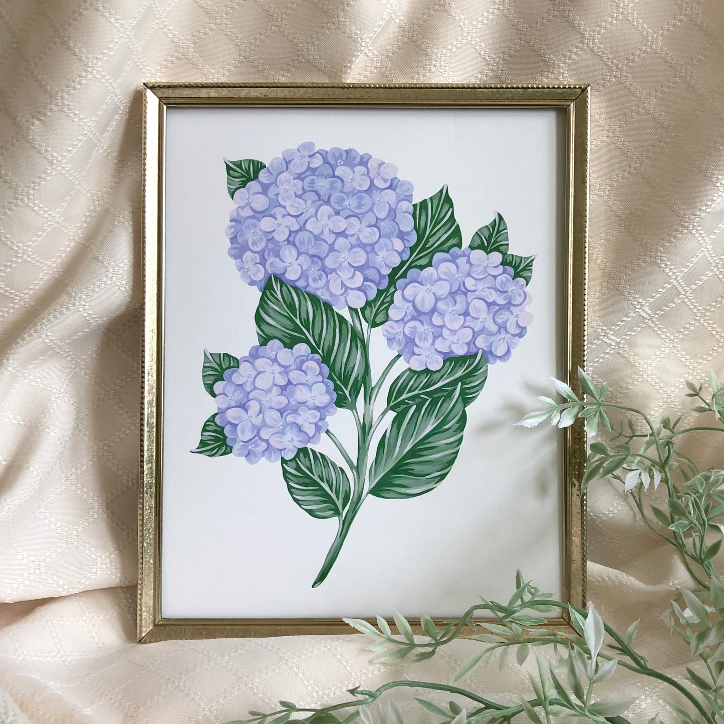 Hydrangea Floral Art Print